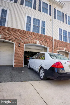 a car parked in front of a building