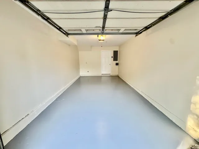 a view of a indoor garage
