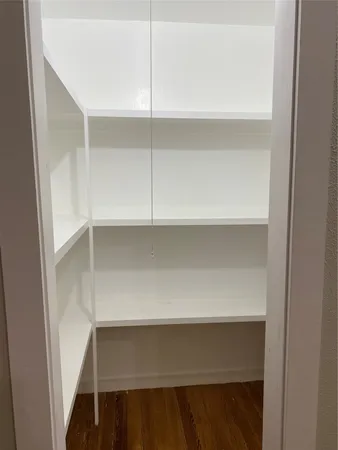 a close view of closet