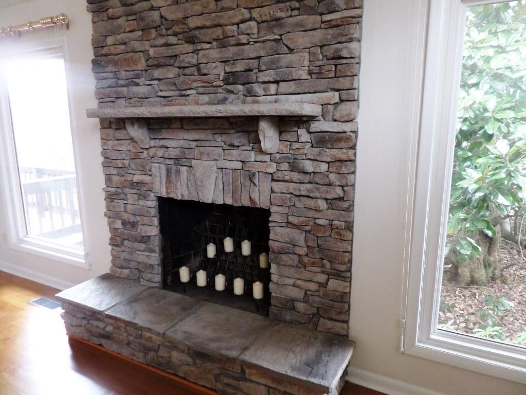 515 Robertsville Road Oak Ridge, TN 37830 - Photo 8 of 31 Stacked Stone Fireplace