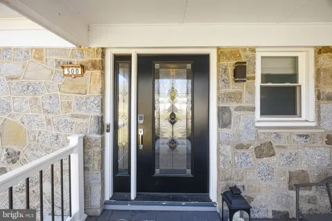 a view of front door of house