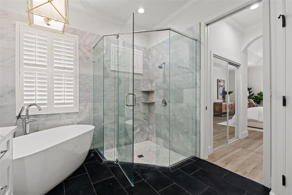 11627 Renaissance View Court Tampa, FL 33626 - Photo 16 of 62 a bathroom with a bathtub and a shower