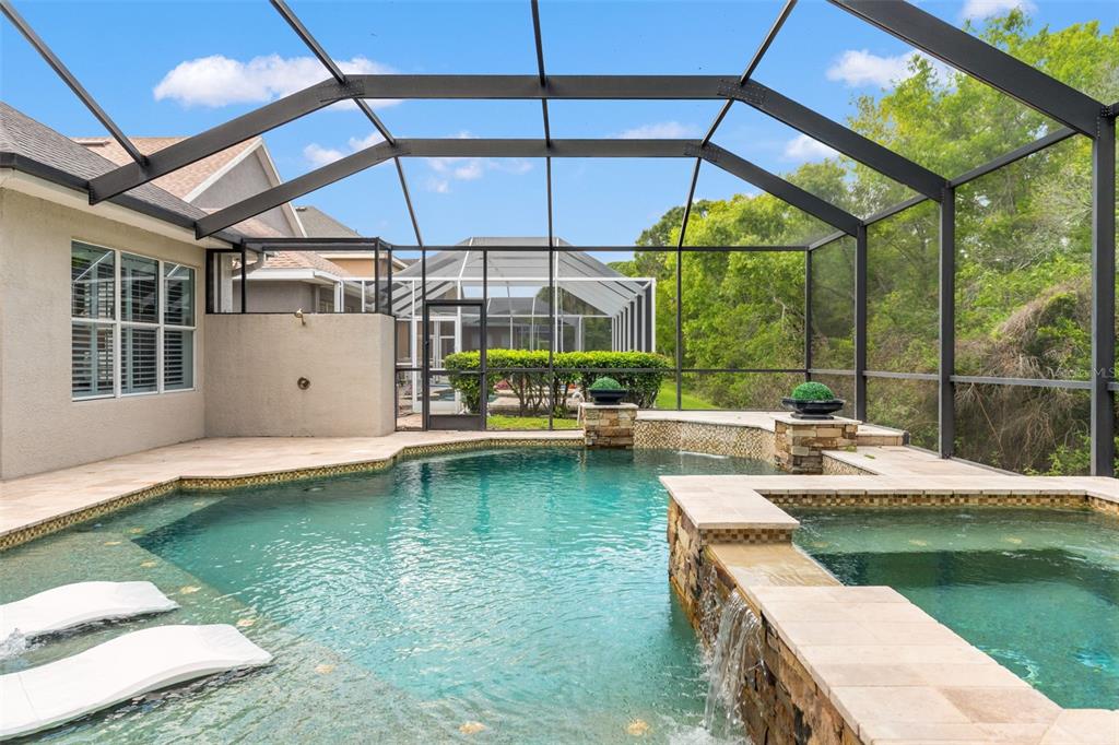 11627 Renaissance View Court Tampa, FL 33626 - Photo 29 of 62 a view of a swimming pool with a patio and a yard