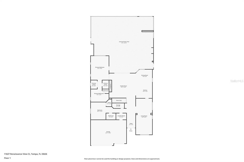11627 Renaissance View Court Tampa, FL 33626 - Photo 31 of 62 a picture of floor plan