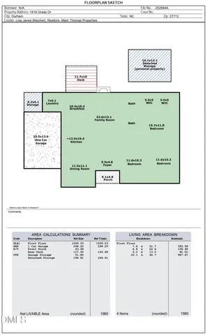 $410,000 | 1819 Grady Drive, Durham, NC 27712