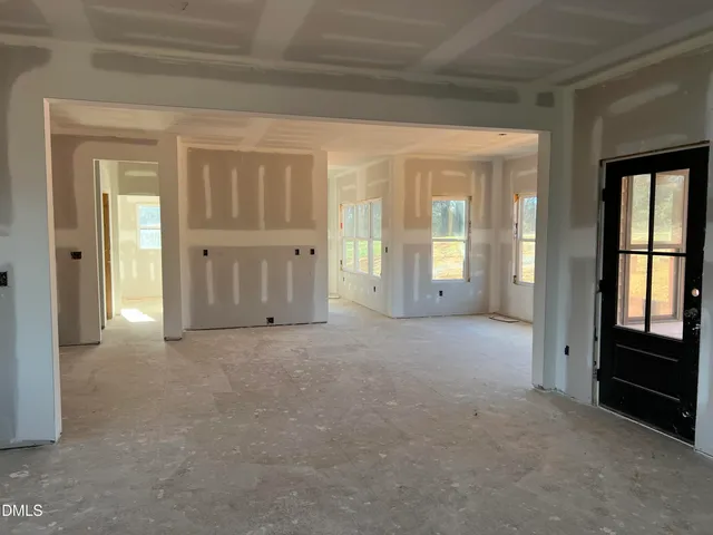wooden floor and windows in an empty room