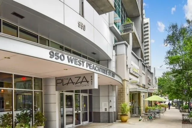 a front view of a building