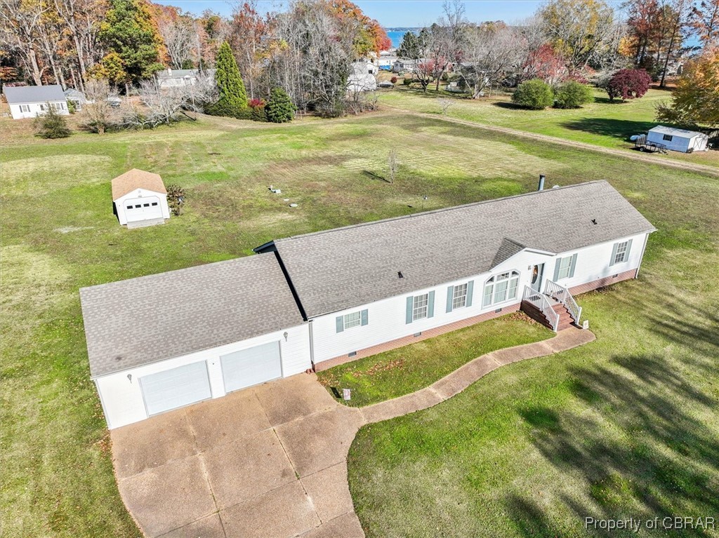 1413 Locust Grove Road Topping, VA 23169 - Photo 49 of 50 Birds eye view of property