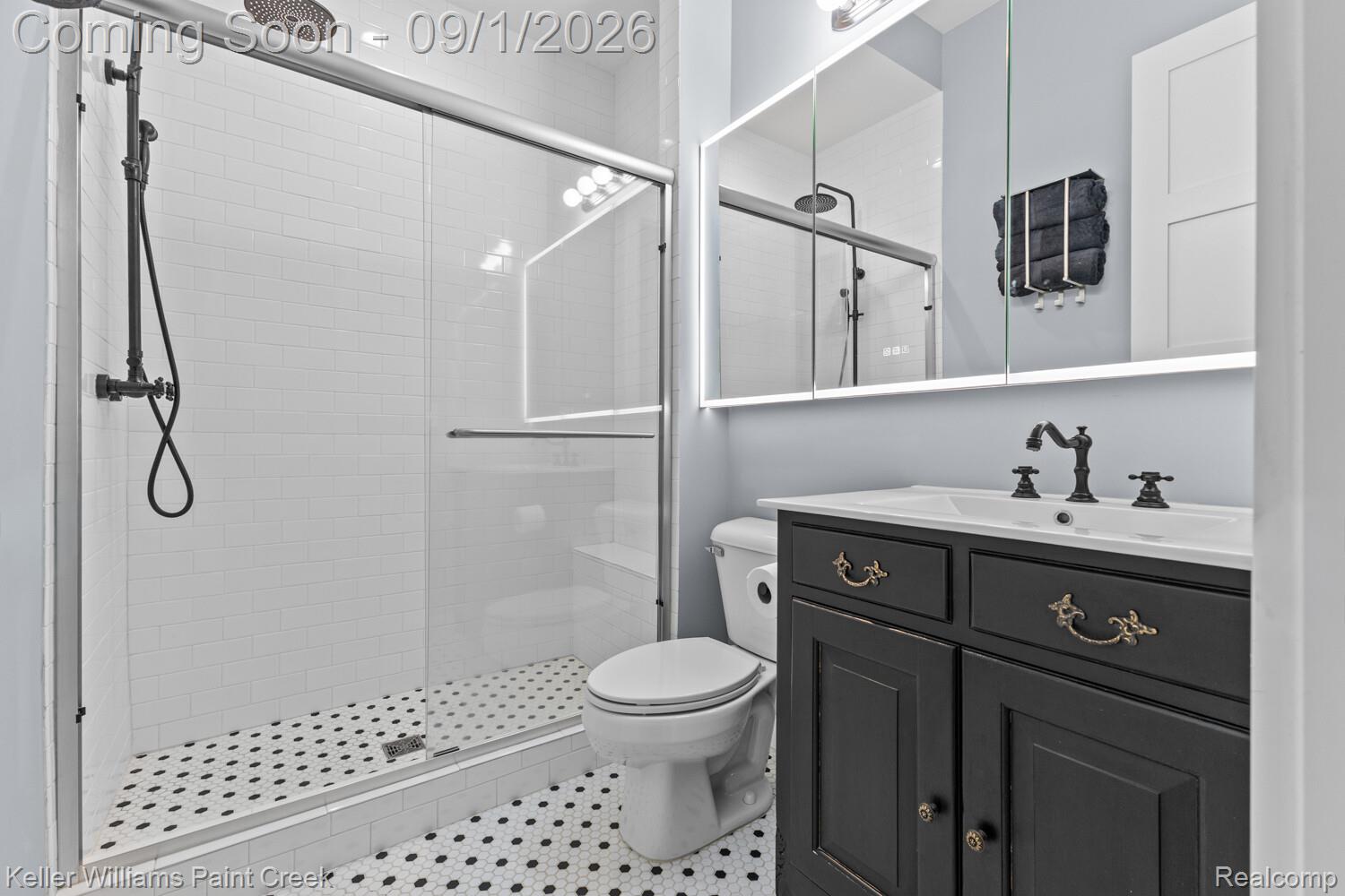 66927 Campground Road Washington, MI 48095 - Photo 36 of 60 Bedroom #3 , Private bath with oversized shower, brand new $2000 LED Lighted Bathroom Medicine Cabinet With Mirror, Defogger, Touch Sensor, 3 Colors, Dimmer