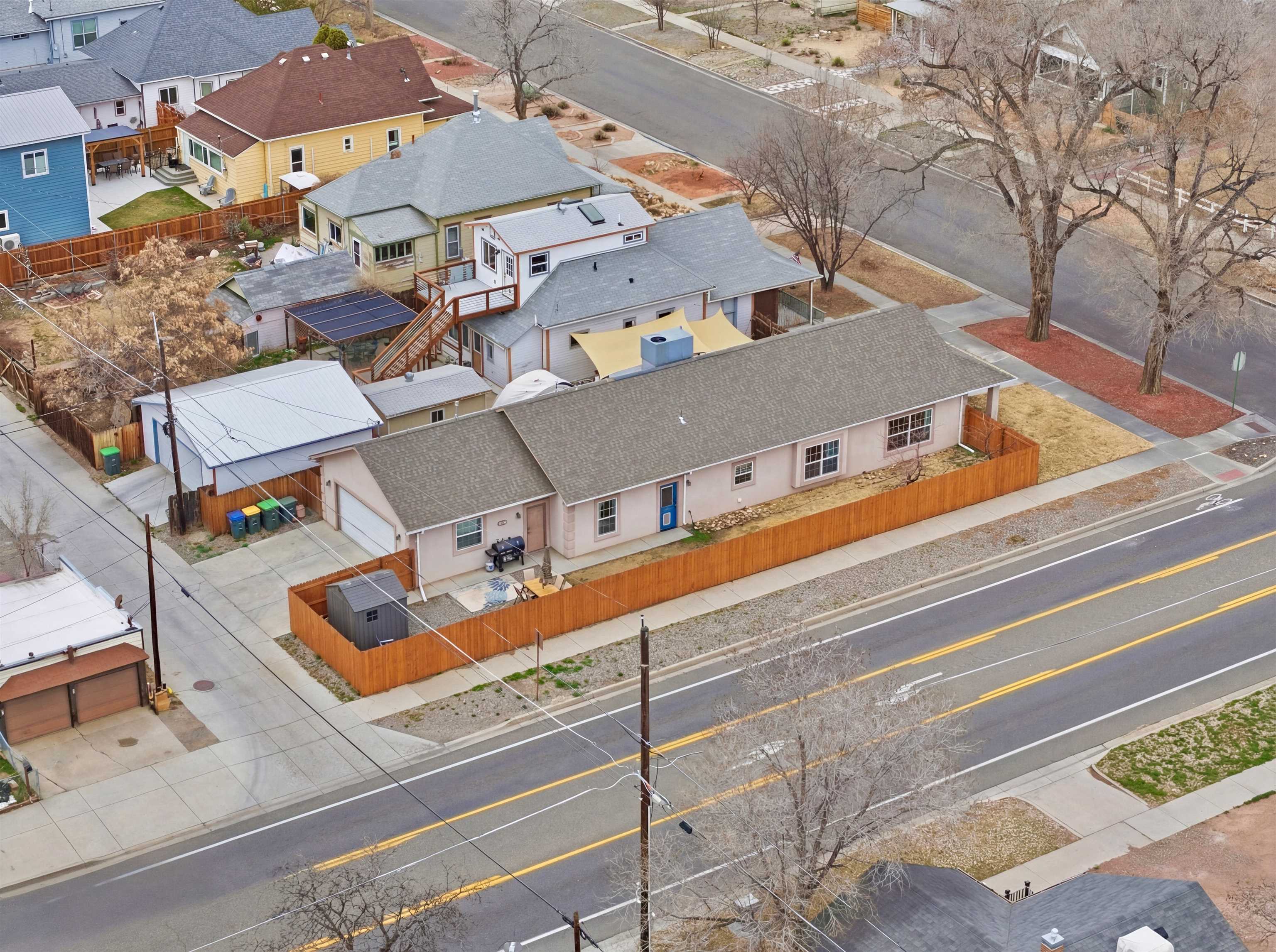 1163 Rood Avenue Grand Junction, CO 81501 - Photo 33 of 36 an aerial view of residential houses with street