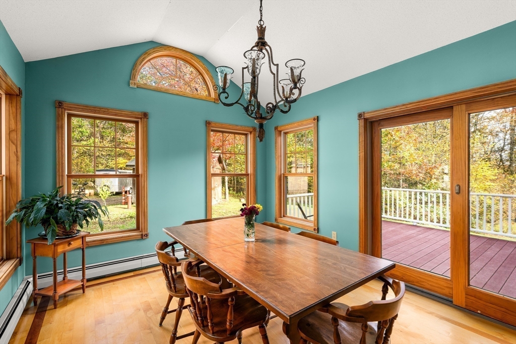 254 Bryant Street Chesterfield, MA 01012 - Photo 16 of 41 a view of a dining room with furniture window and wooden floor