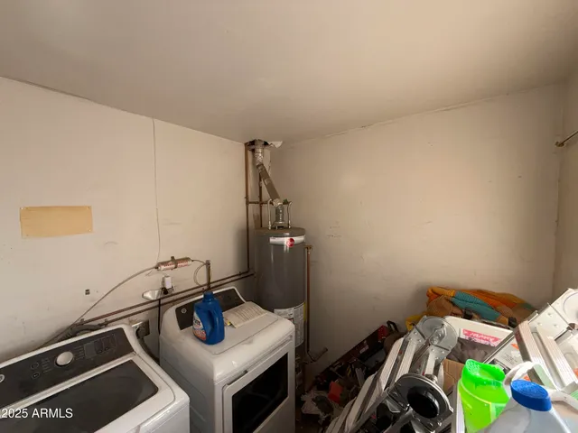 a room with storage and utility