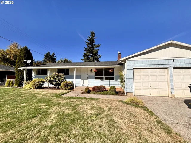 a view of a house with a patio