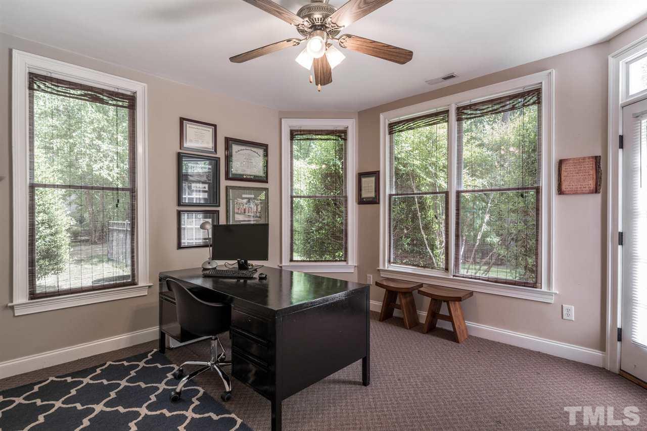 4407 White Chapel Way Raleigh, NC 27615 - Photo 22 of 25 Basement office with access to back patio.