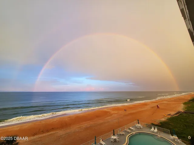 a view of an ocean and beach