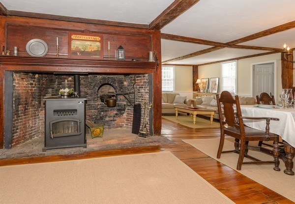 58 Summer Street Marshfield, MA 02050 - Photo 11 of 30 a living room with furniture and a fireplace