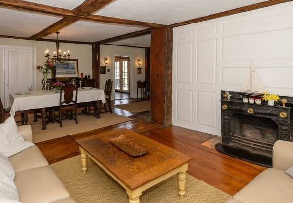 58 Summer Street Marshfield, MA 02050 - Photo 10 of 30 a living room with furniture and a fireplace