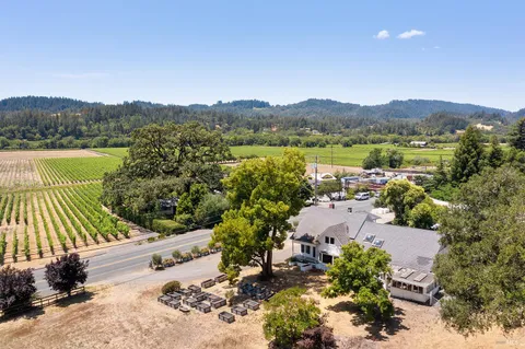 a car parked in front of a house