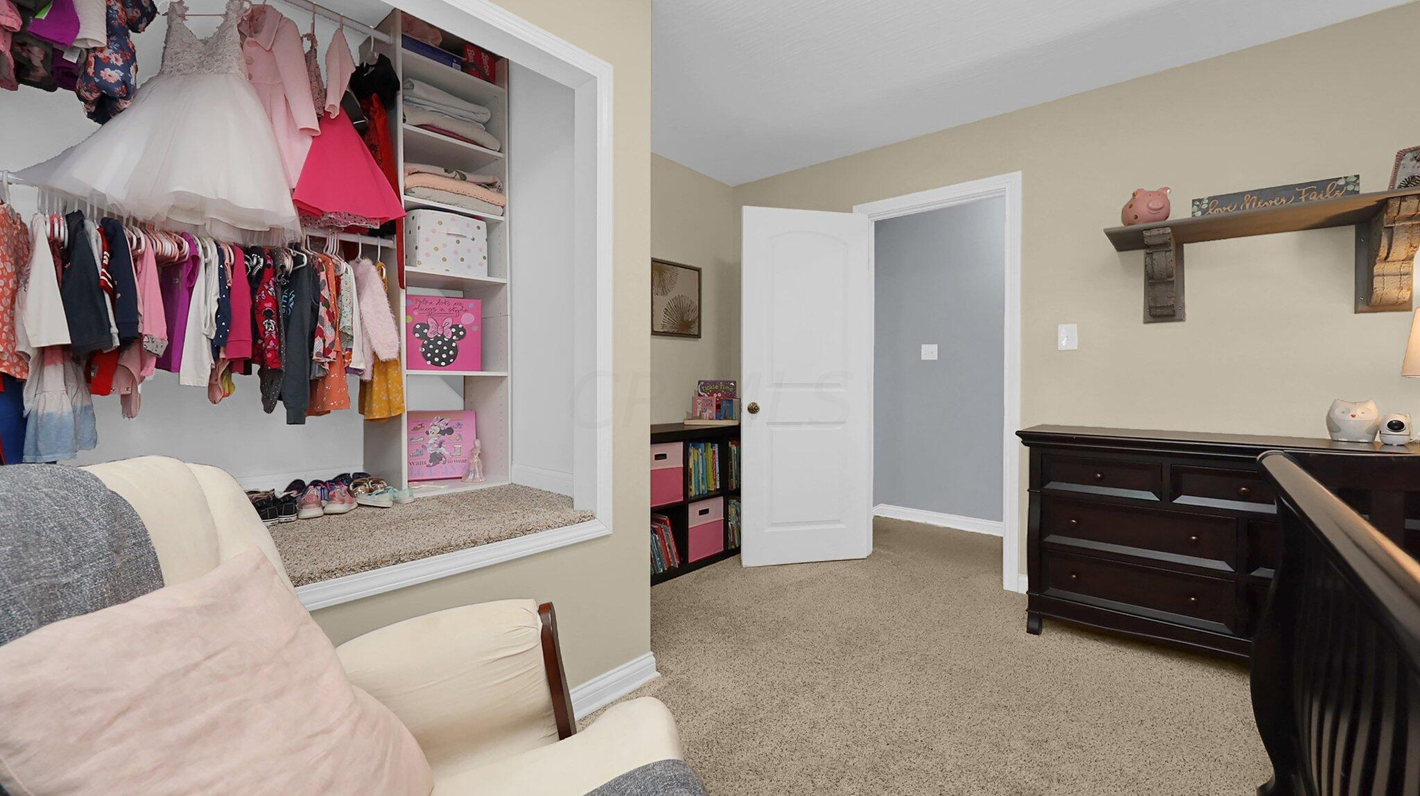 7790 Schott Road Westerville, OH 43081 - Photo 21 of 50 Bedroom #3 (located upstairs) is adorable. While the smallest of the 5 bedrooms, the space is laid out well and perfect for a nursery, bedroom or office!