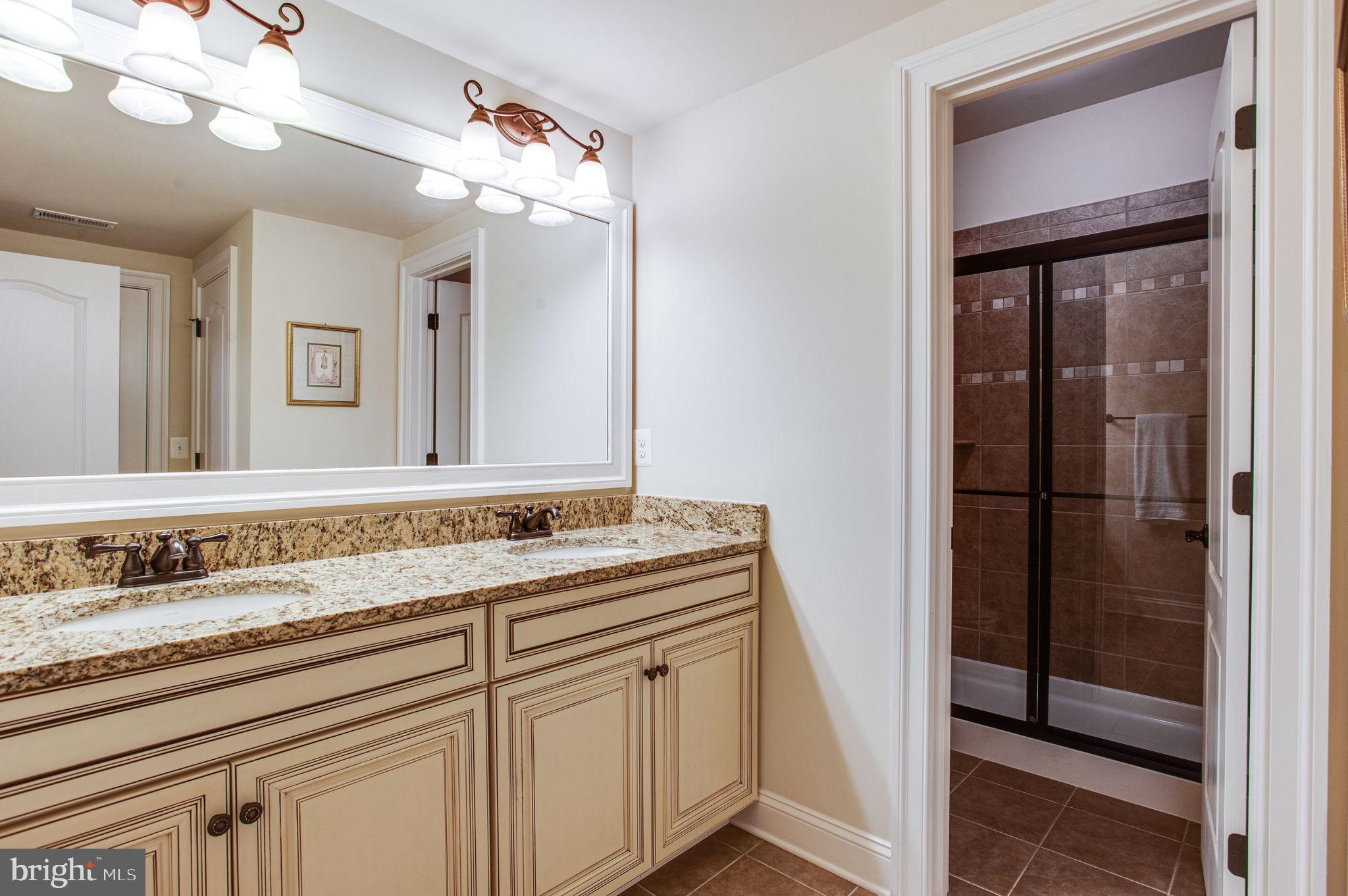 708 Seneca Road Great Falls, VA 22066 - Photo 50 of 60 Bathroom 5 with double vanity and shower