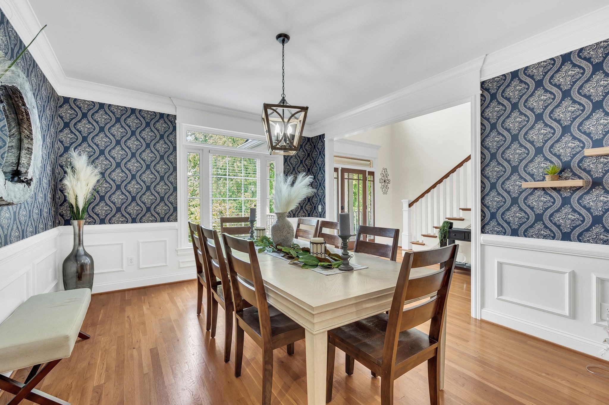 149 Allenhurst Circle Franklin, TN 37067 - Photo 13 of 66 a view of a dining room with furniture window and wooden floor