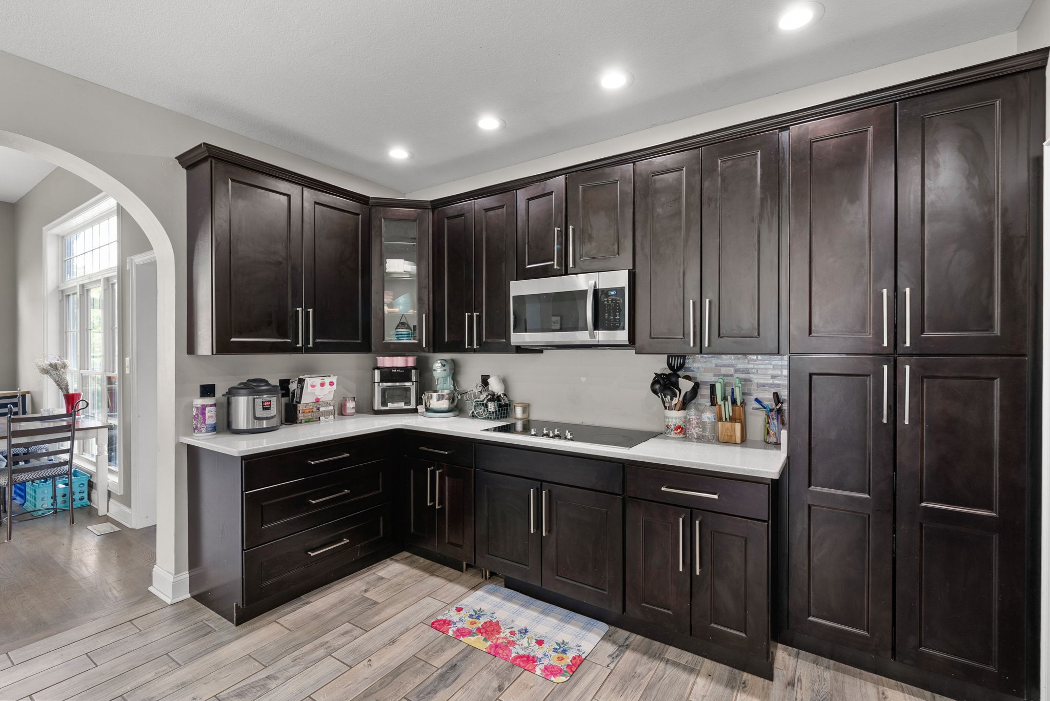 3723 Reed Road Indian Mound, TN 37079 - Photo 19 of 47 a kitchen with stainless steel appliances granite countertop a refrigerator and a sink