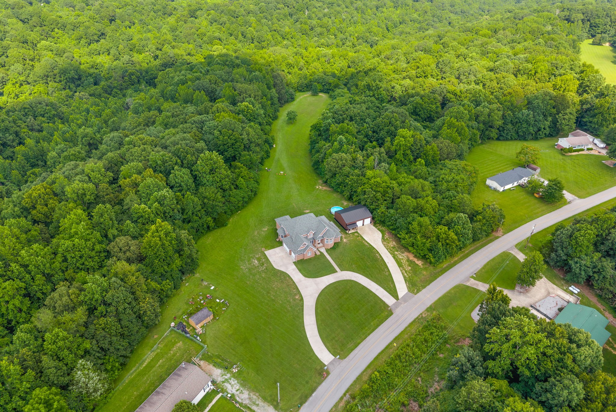 3723 Reed Road Indian Mound, TN 37079 - Photo 6 of 47 an aerial view of a house