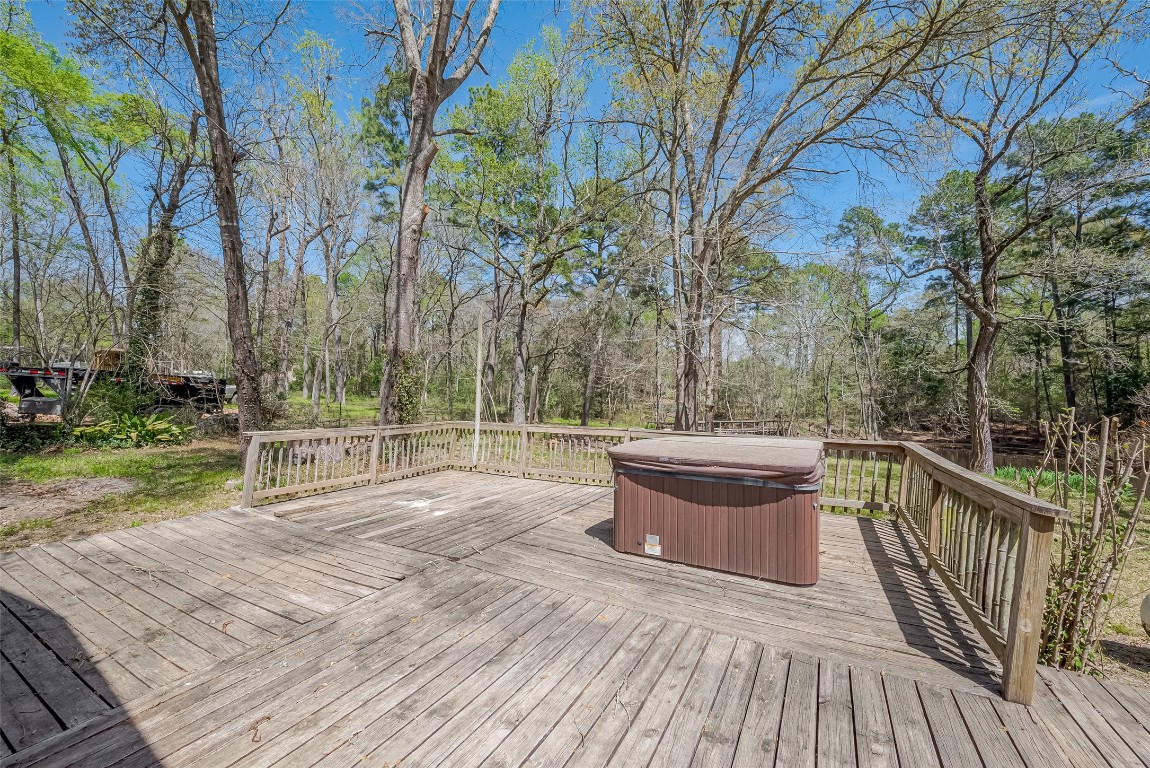14 Veronica Lane Huntsville, TX 77340 - Photo 47 of 50 a view of a terrace with trees