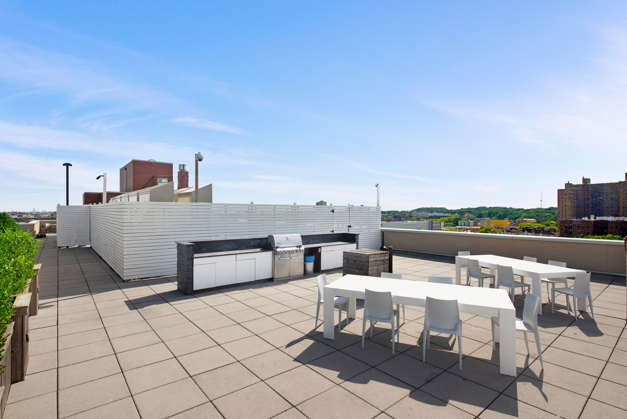 301 Sullivan Place, Unit 4Q Brooklyn, NY 11225 - Photo 22 of 27 a view of a terrace with furniture and city view