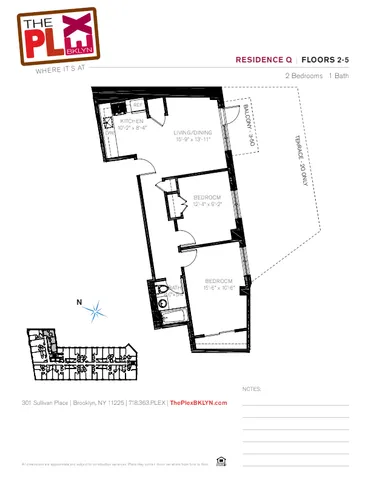 $4,165 | 301 Sullivan Place, Unit 4Q | Crown Heights
