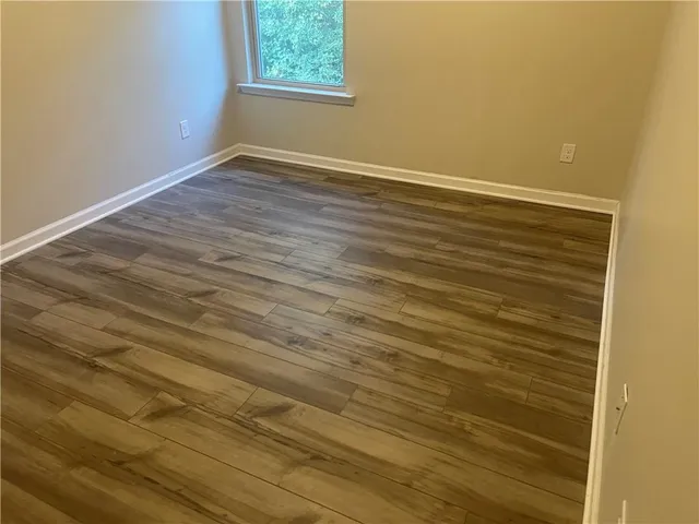 wooden floor in an empty room