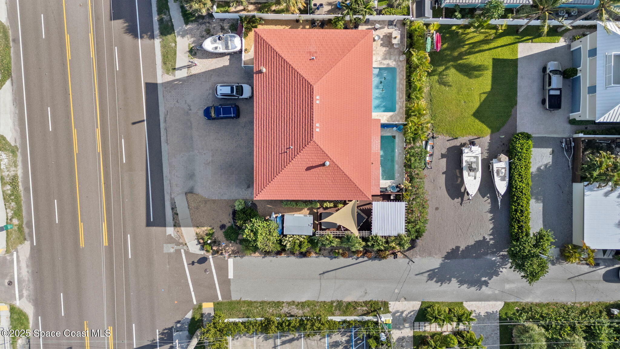 2694 South Atlantic Avenue Cocoa Beach, FL 32931 - Photo 62 of 72 an aerial view of multiple house
