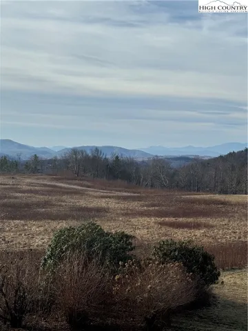 a view of an outdoor space and mountain view