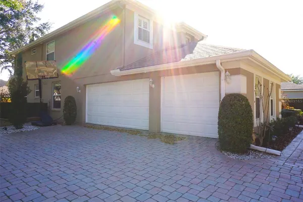 a view of a back yard of the house