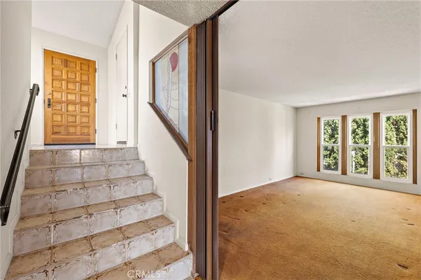 a view of an front door