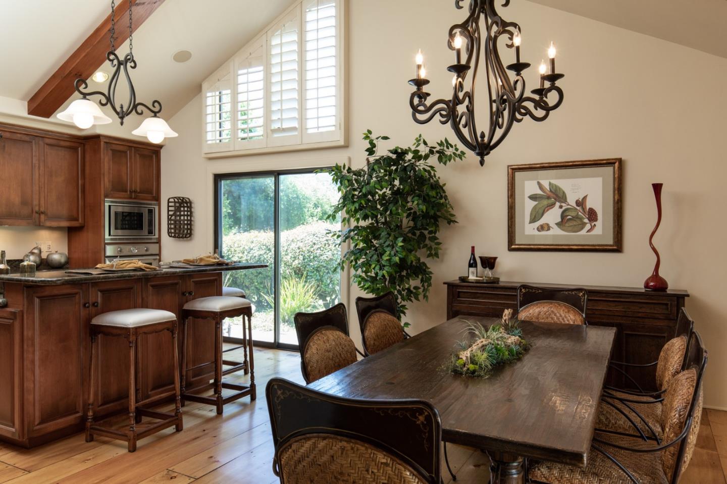 9546 Maple Court Carmel, CA 93923 - Photo 11 of 20 a view of a dining room with furniture window and wooden floor