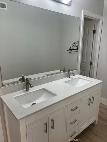 a view of wooden closet