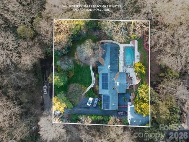 a house view with a garden space