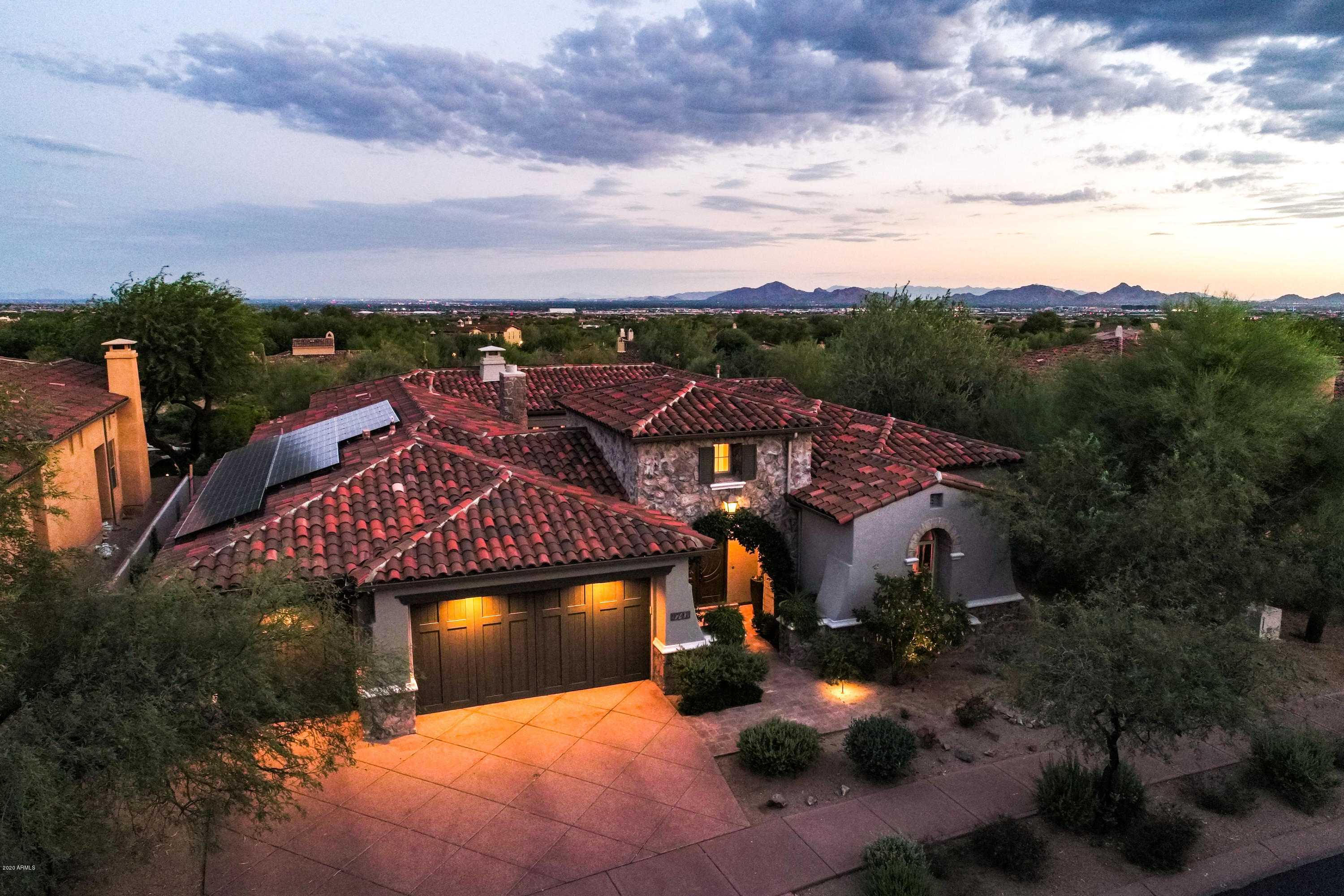 9741 East Mountain Spring Road Scottsdale, AZ 85255 - Photo 3 of 52 Aerial Front Exterior