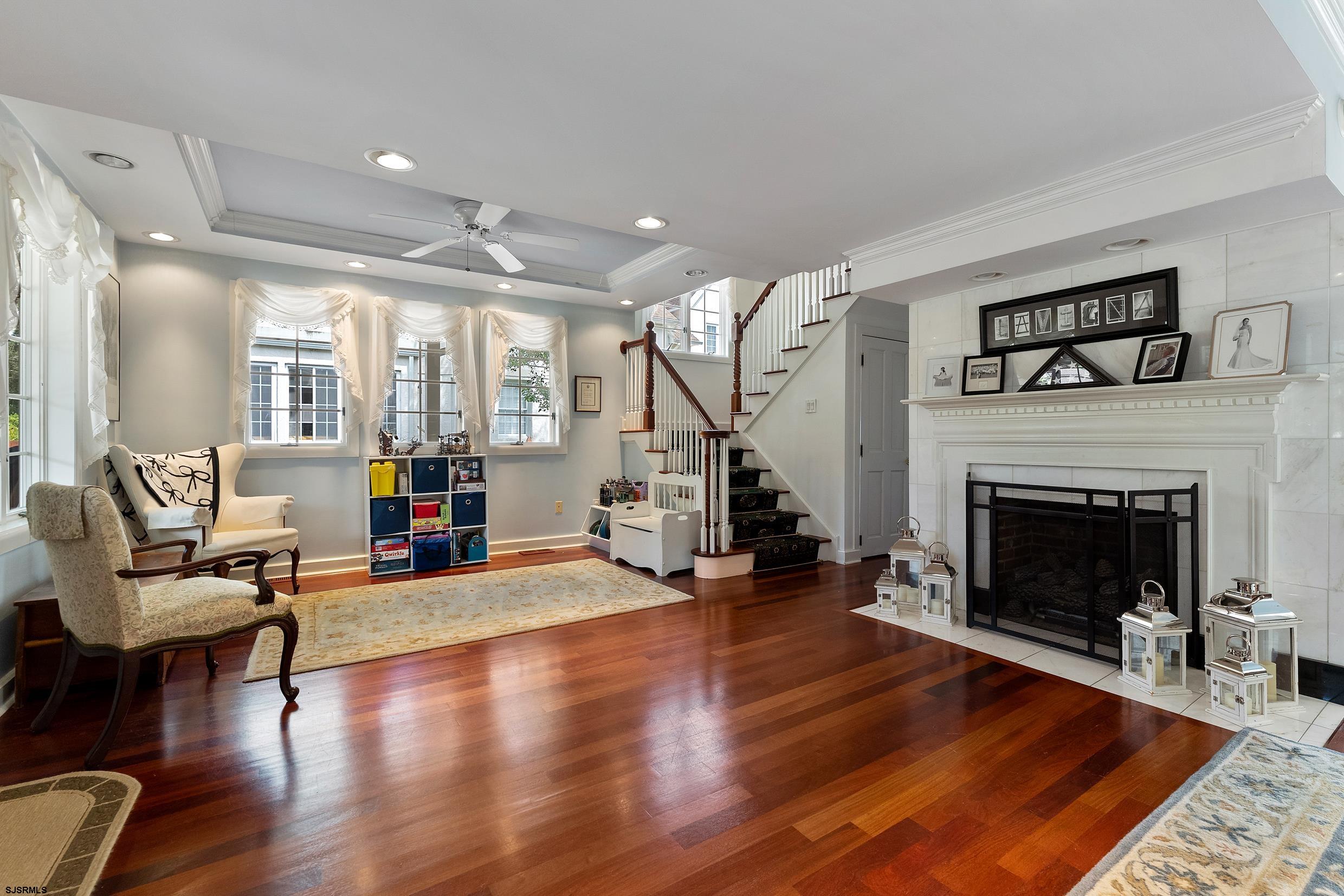 2024 Shore Road Linwood, NJ 08221 - Photo 14 of 51 a living room with furniture and a fireplace