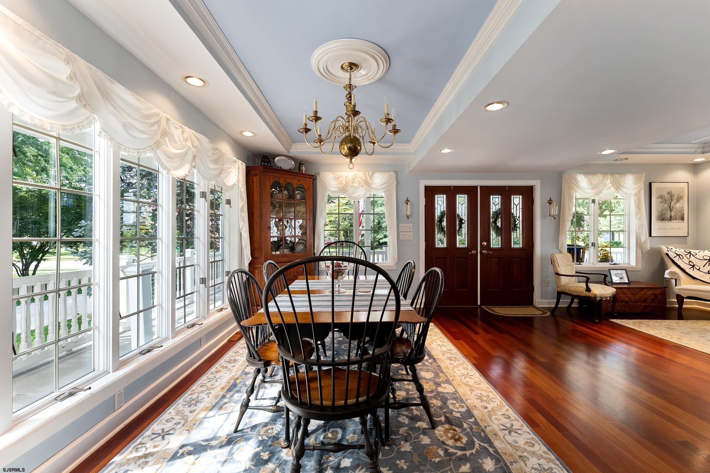 2024 Shore Road Linwood, NJ 08221 - Photo 17 of 51 a view of a dining room with furniture window and wooden floor