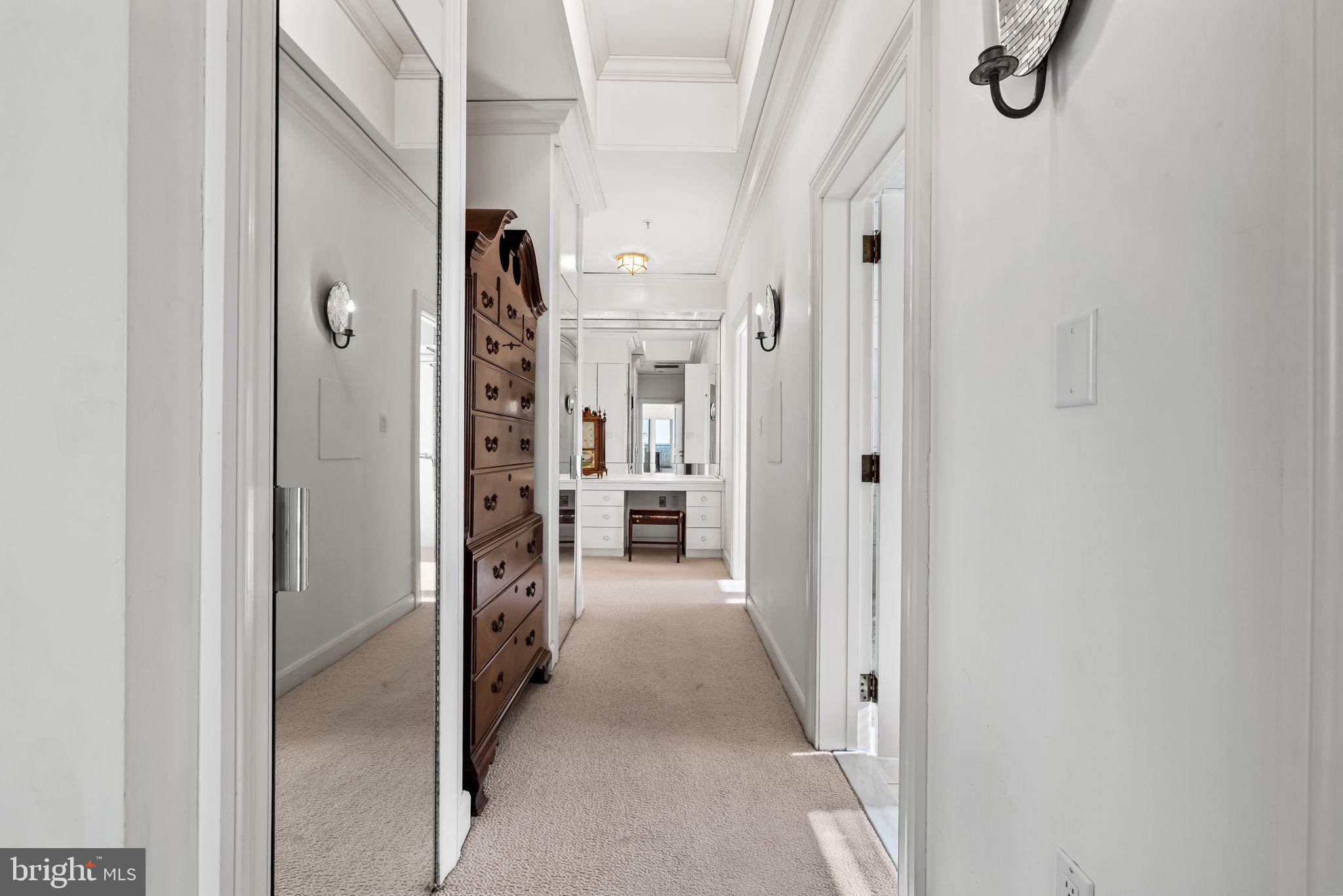 3801 Canterbury Road, Unit 1104 Baltimore, MD 21218 - Photo 36 of 74 a view of a hallway with closet and entryway