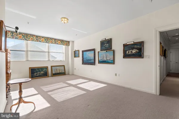 a view of a livingroom with an empty space