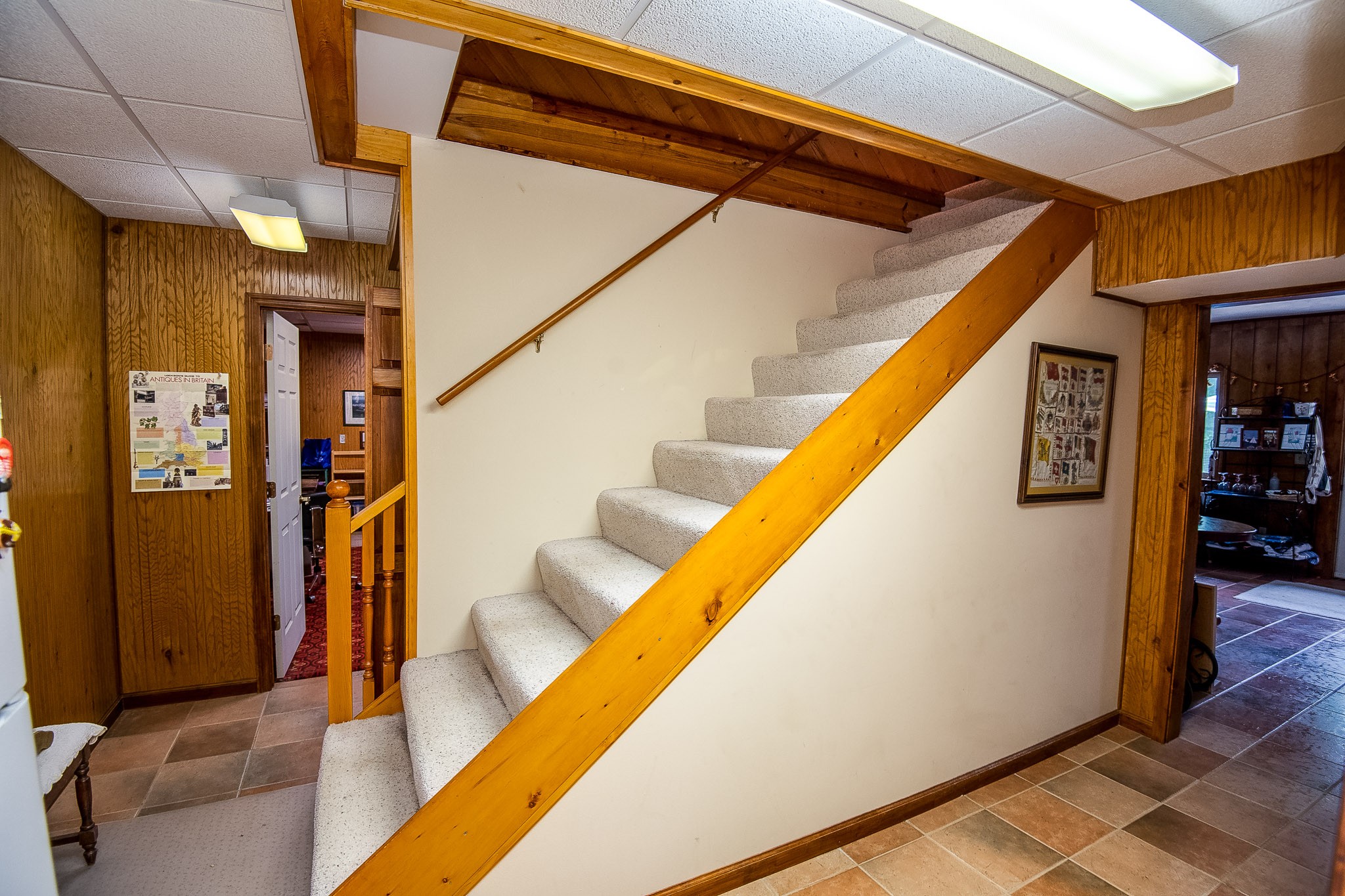 2645 Cole Ridge Road Beechgrove, TN 37018 - Photo 42 of 50 a view of staircase with black and white walls