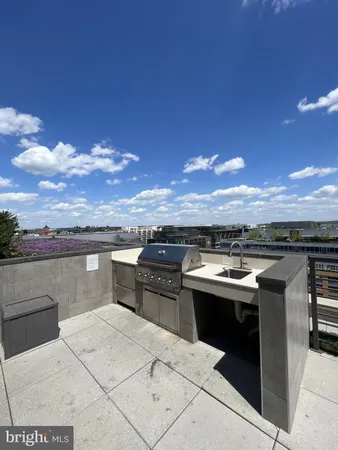 a view of a terrace with outdoor space