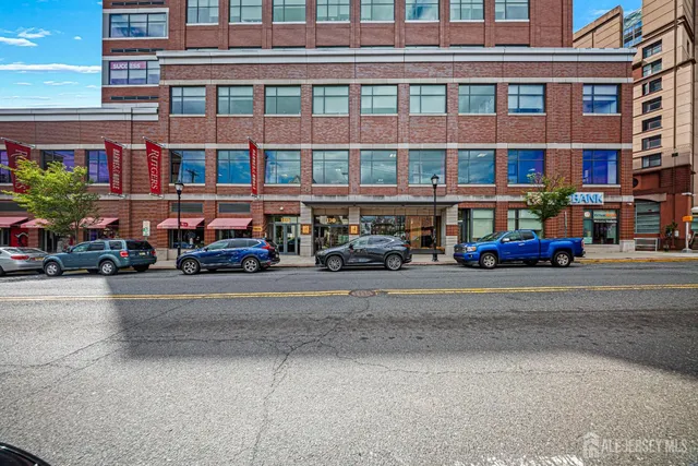 a car parked in front of a building