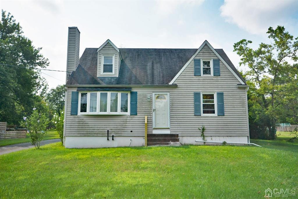 a front view of house with yard