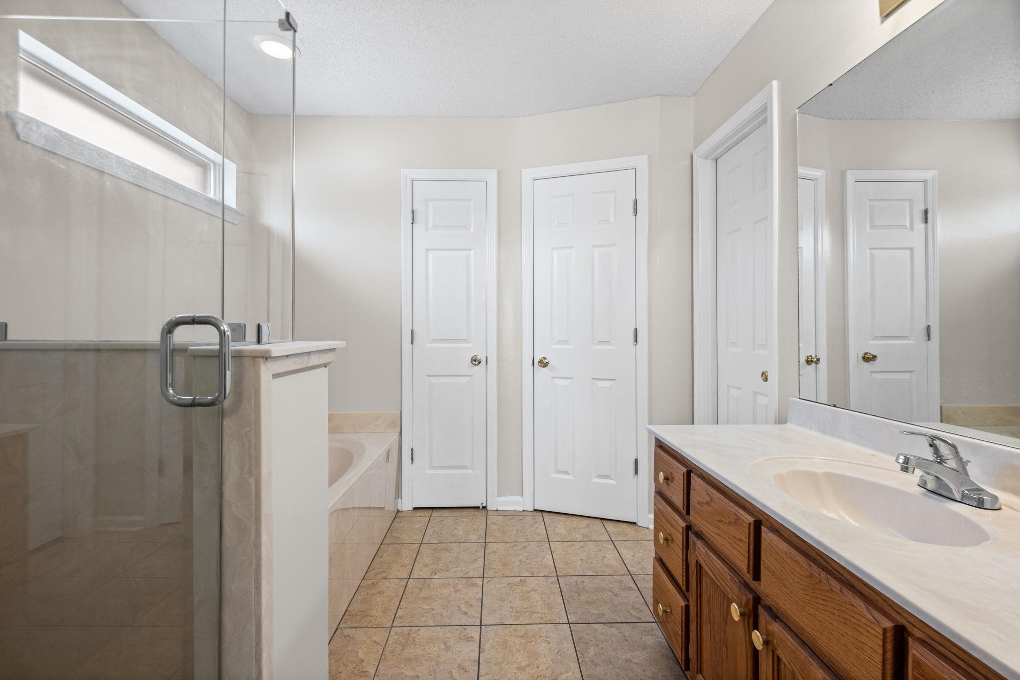 10018 Cameron Ridge Trail Memphis, TN 38016 - Photo 16 of 29 a bathroom with a sink and mirror