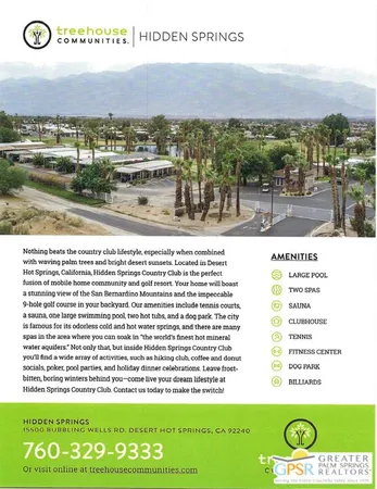 $50,000 | 15500 Bubbling Wells Road, Unit 75, Desert Hot Springs, CA 92240