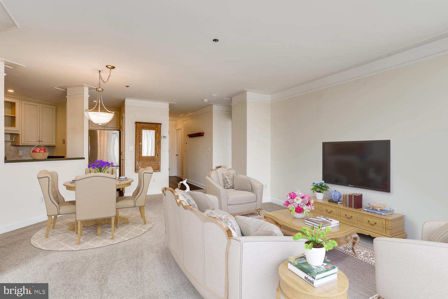 100 Harborview Drive, Unit 612 Baltimore, MD 21230 - Photo 5 of 41 Combined Living/Dining Space w/Marina View